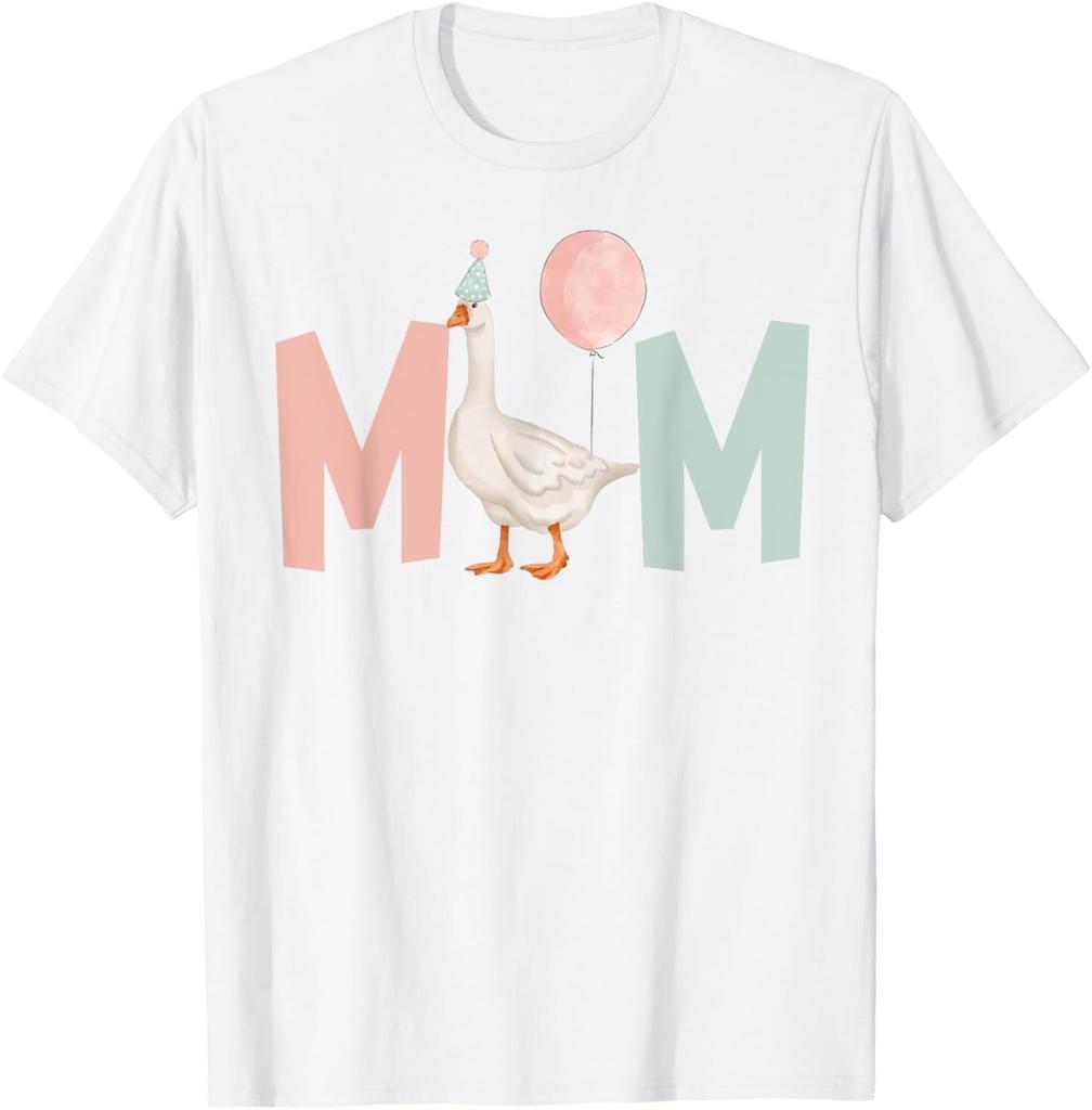 One Silly Goose Mom 1st First Birthday Family Matching T-Shirt
