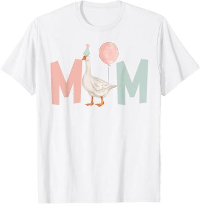 One Silly Goose Mom 1st First Birthday Family Matching T-Shirt