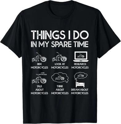 Things I Do In My Spare Time Motorcycle Rider T-Shirt Unisex T-Shirt