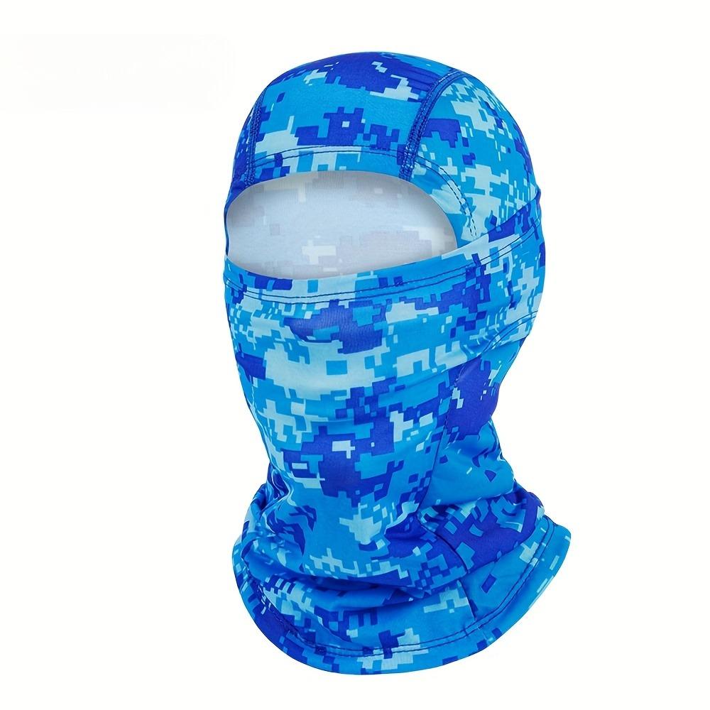 Four Season Camouflage Hat Full Face Mask, Breathable Sweat Absorbing Quick Dry Head Cover  Outdoor Cycling Riding Mask
