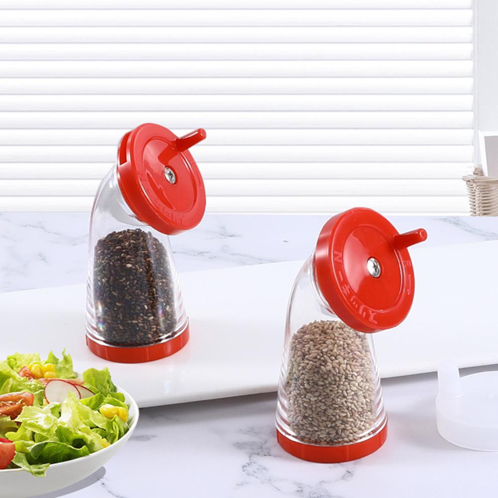 Sesame-Seed Grinder,75ml Sesame-Seed Dispenser,Multifunctional Kitchen Seed-Grinding Tool,Manual Sesames Mill For Kitchen