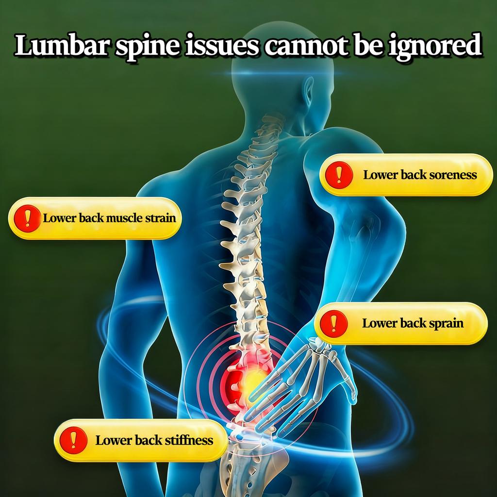 Self-heating Lumbar Patch-Low Back Pain Relief Plaster with Ginger/Cordyceps Herb, Heat Releasing Support for Office & Athletes (6/18/30)Pcs)