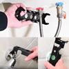 2Pcs Basin Wrench Sink Wrench Set Under Sink Plumbers Wrench Multifunctional Faucet Wrench Plumbers for Bathroom Kitchen