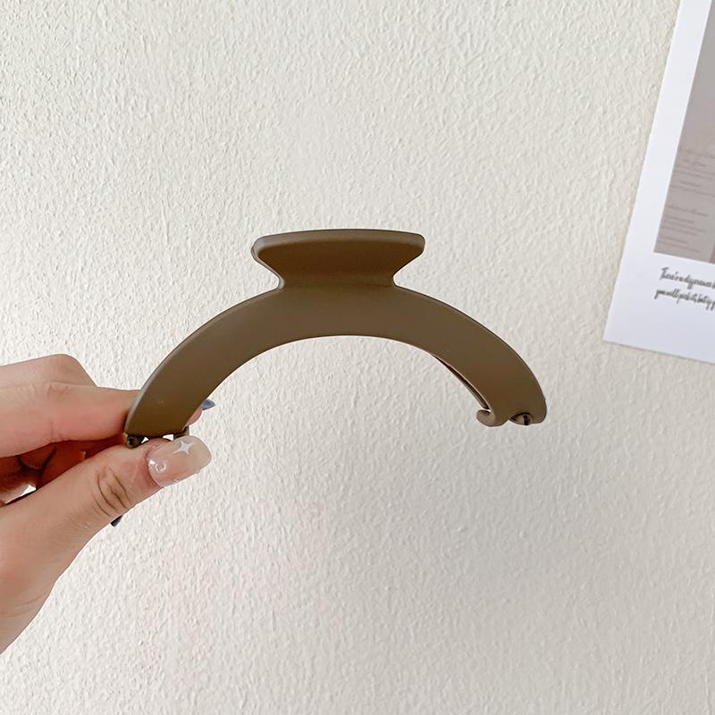 

Новые однотонные матовые заколки для волос конфетных цветов, женские, корейский элегантный стиль, полукруглые заколки-крабы, аксессуары для волос для девочек