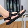 Fashion Sneakers Man Summer Luxury Sandals Flat Bottomed Lightweight Hiking Toe Exposed Breathable Beach Walking Non Slip Casual Sandals