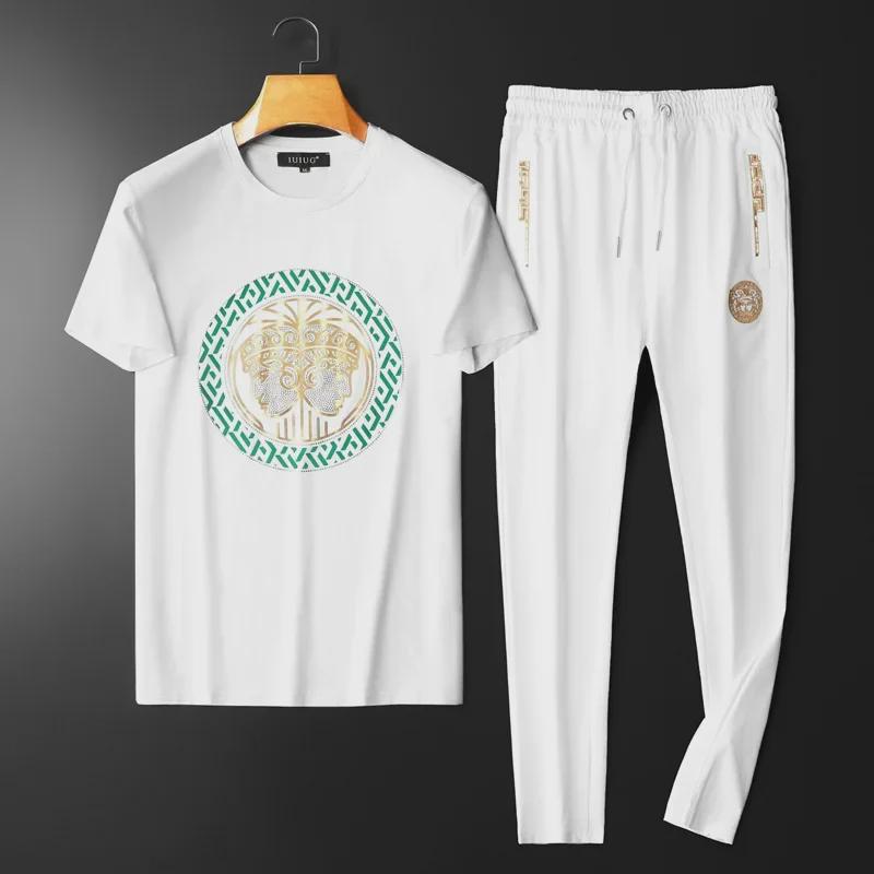 Μοντέρνο Ανδρικό Σετ Καλοκαιρινό T-Shirt & Σορτς Mercene Ελαφριάς Πολυτέλειας