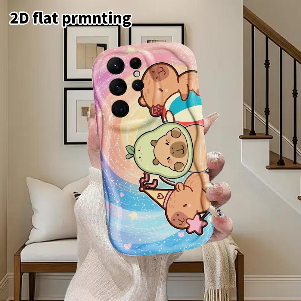 Phone Case: 2D Flat Samsung Galaxy A34 A35 M05 M06 S20 S22 S21 FE Plus 5G Protective Case, Couple Style, Rainbow Starry Sky, Christmas and Halloween G