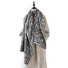 Scarf Female Winter Fringed Shawl Fairy Wind Flower Versatile Cashmere Thickened Warm and Cold Scarf Dual-purpose