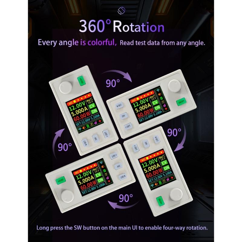 Programmable Power Supply Modules 120W Constant Current Voltages Control Solar Charging with Transmission Interfaces