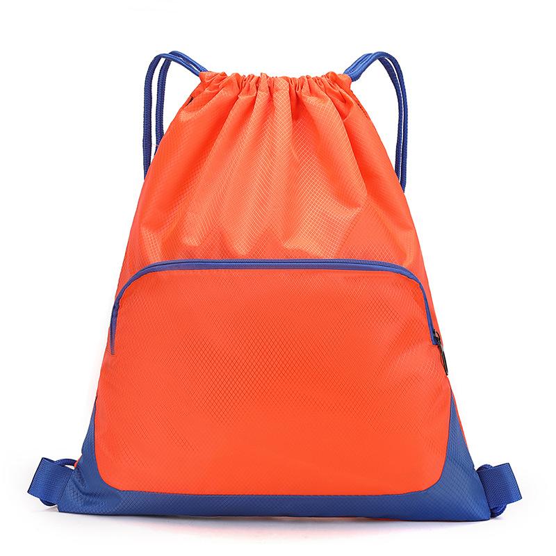 Drawstring Backpack with Drawstring and Drawstring Pockets, Large Capacity Waterproof Sports and Fitness Bag for Men and Women, Travel Backpack