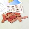 10Pcs 1: 12 Scale Mini Wooden Dollhouse Floor Boards Miniature Dollhouse Flooring Bamboo Furniture For Model Accessories