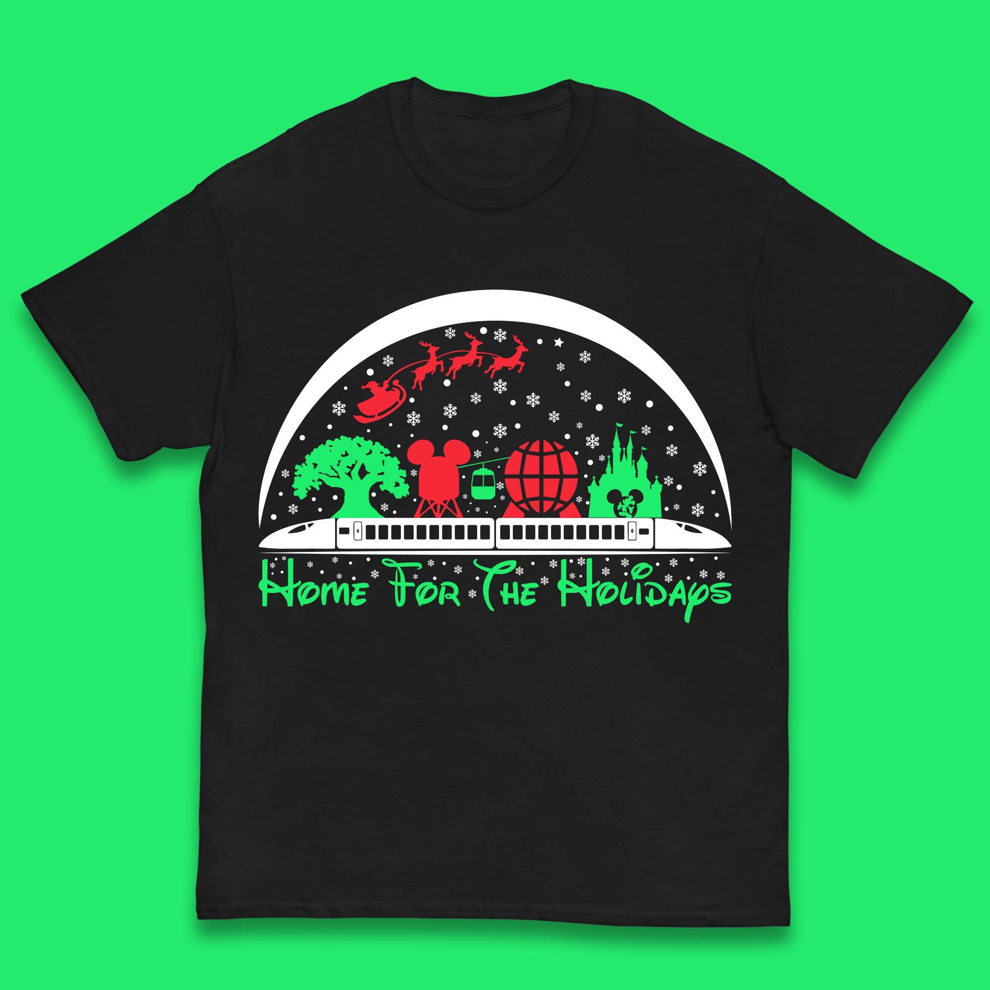 Home For The Holidays Christmas Kids T-Shirt 120