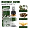 EELHOE Ingwer-Haarwachstumsspray, ätherische Öle, Haarausfall-Behandlung, schnelles Wachstum, verhindert trockenes, krauses, beschädigtes, dünner werdendes Haar, Reparaturpflege, 50 ml