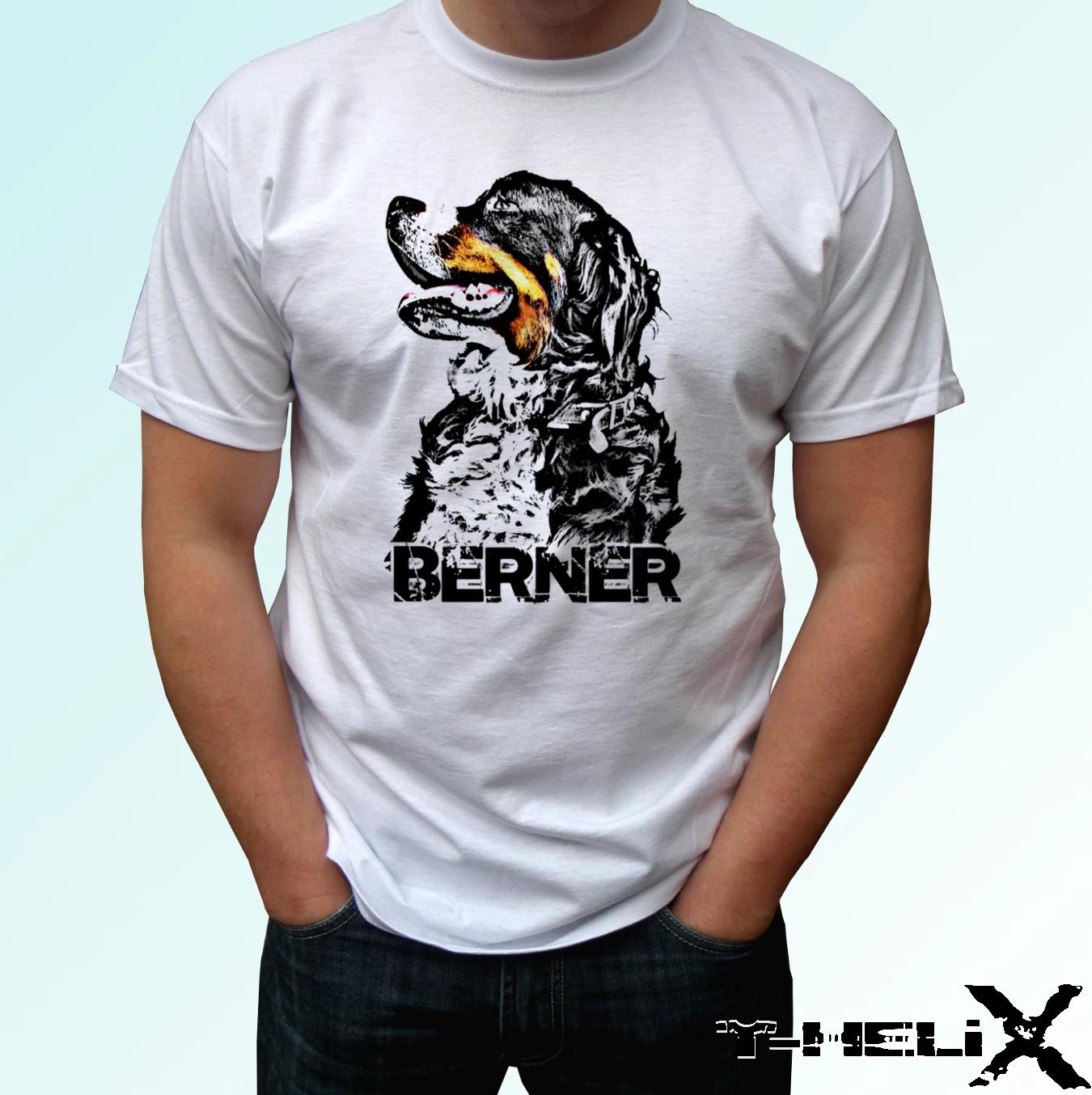 

Berner head - dog kids boys T-Shirt top tee bernese mountain - s s kids baby sizes 130