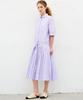 MITTE Stitch Line Pleats Dress_Lavender