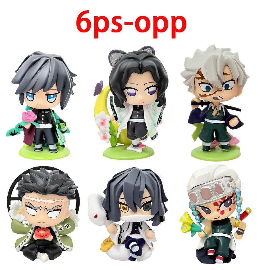 Anime Demon Slayer Tanjiro Kamado And Nezuko Blind Box PVC Figure Creative Cartoon Model Statue Christmas Birthday Surprise Gift