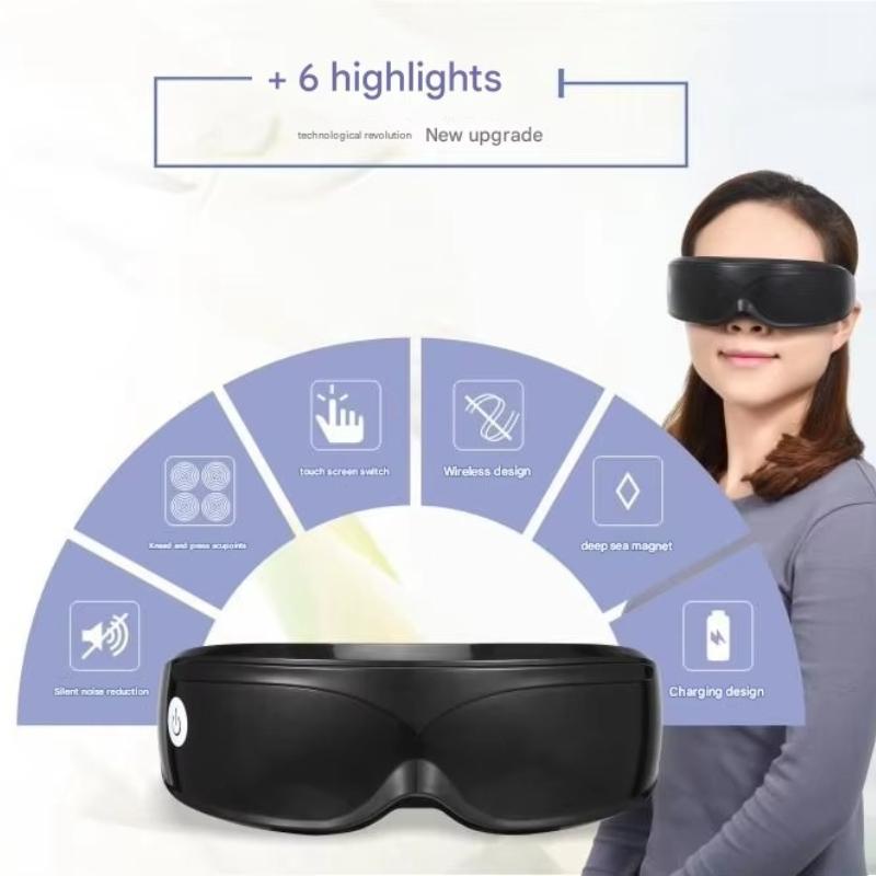 Multifunctional 9 Modes Eye Massager with Multi-Frequency Vibration 22 Magnets Safety Material Eye Care Massager for Relaxing Eye Health Promote Sleep