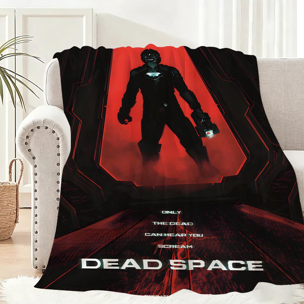 Dead Space Throw Lightweight 240g Flannel Blanket Soft Skin-friendly for Summer Cooling 75x90cm