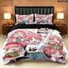 Polar Opposites Pattern Bedding uilt Set uilt Cover Pillowcase Home Decoration Birthday Gift (1 * duvet cover + 2 * pillowcase without core)
