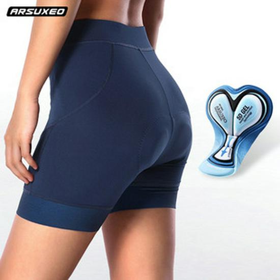Men's Quick-Dry Breathable Cycling Underwear with Sponge Pad and Mesh Splicing