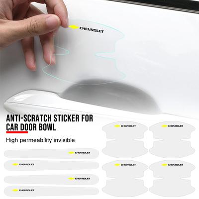 8Pcs Transparent Car Door Handle Bowl Anti Scratch Protective Sticker For Cruze Equinox Captiva Trax Malibu Tahoe Impala Sonic