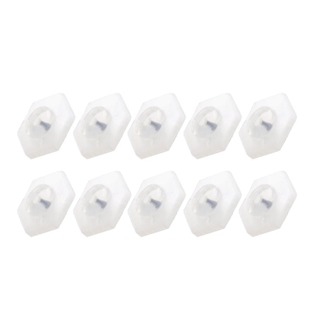 Transparent Ear Stabilizers for Earrings Acrylic Earplug Transparent Silicone Earring Lifters for Earring Backs Ear Lobe