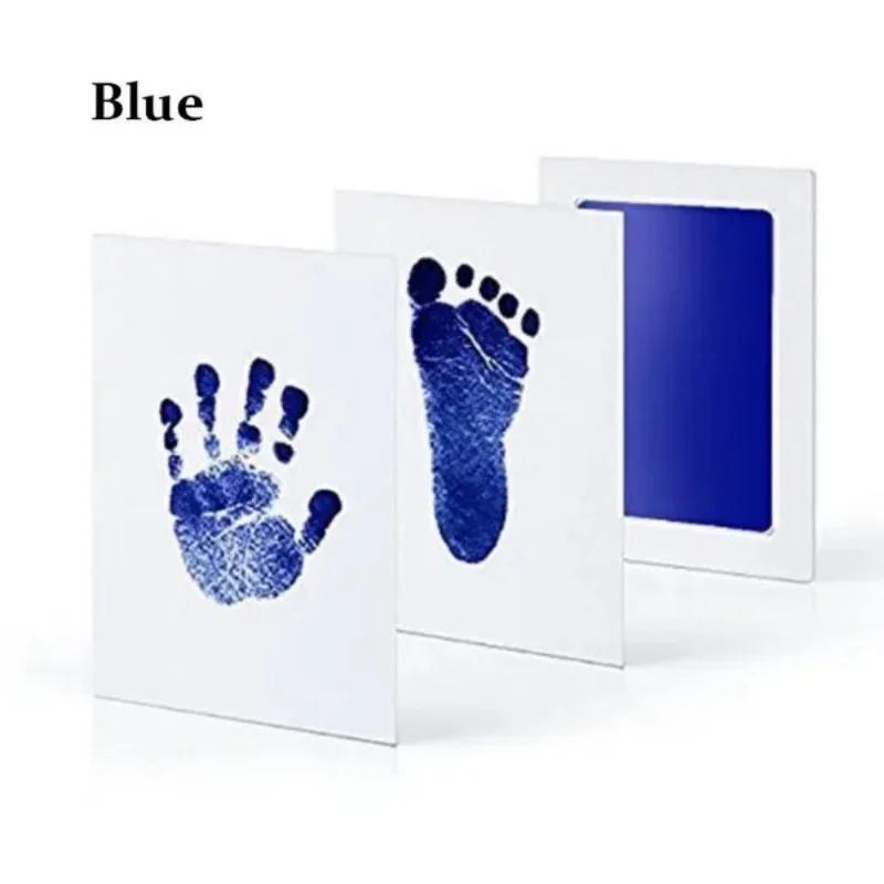 1 Set Baby Handprint Footprint Imprint Kit Baby Pet Footprint Ink Pad Souvenir Accessories
