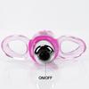 Tongue Shaped Finger Vibe Waterproof Finger Stimulator Mini Battery Operated Vibration Massager Tool with Dots