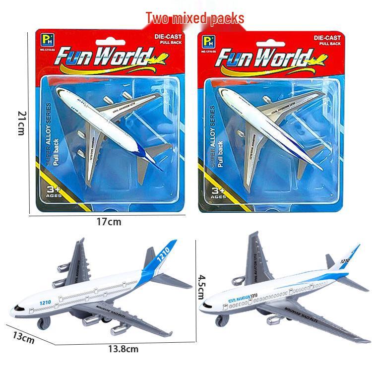 Children s Alloy Pull-Back Passenger Jet Model Toy Gift