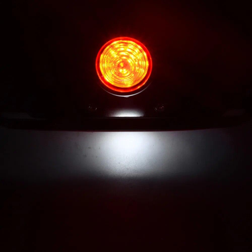 Motorcycle LED Taillight Rear Lamp License Plate Light Bracket Turn Signal Brake Light For Harley Honda Yamaha Tail Light