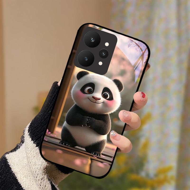 Luxus Gehärtetes Glas Hülle Für Realme 15 5G RMX5106 RMX5105 Handyhülle Vollständig Schützend Stoßfest Hülle Fundas Cartoon Capa