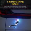 Solar Powered Gecko LED Light Gecko Shape Car Signal Lamp New Solar Warning Light  Driving Warning