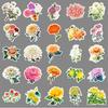 50 Chrysanthemum Graffiti Stickers Personalized Small Fresh Flowers and Plants Decoration Mobile Phone Suitcase Water Cup Stickers
