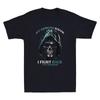 My Demons Know I Fight Back PTSD Awareness Horror Reaper Vintage Men's T-Shirt