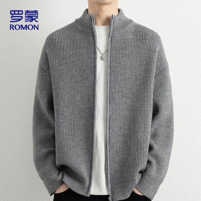 ROMON Men s New Winter Casual Warm Knit Cardigan Sweater Jacket 6016 XL
