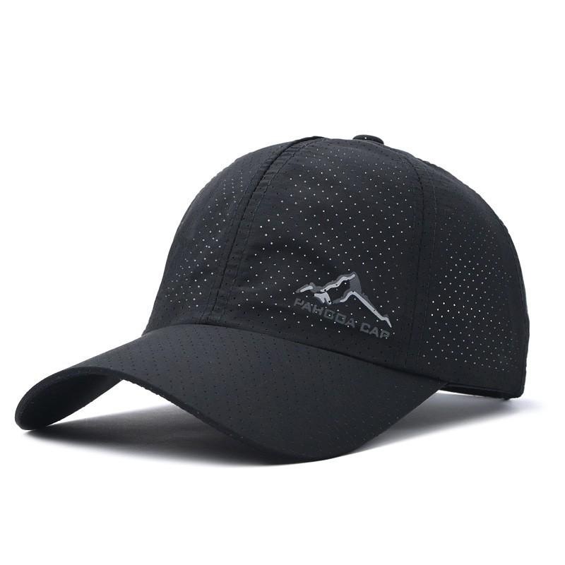 Quick-drying Perforated Baseball Cap Golf Cap Spring and Summer Thin Outdoor Sports Sunscreen Cap Men's and Women's Hats