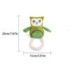 Dog Chew Toy Plush Owl with Cotton Rope - Squeaky Interactive Pet Toy for Puppies Small Medium Dogs,