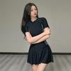 Women's Sport One-Piece High-End Conservative Slimming Swimsuit Dress for Vacation