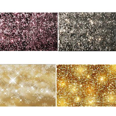 Gold Glitter Sequin Backdrop Sky Shining Wedding Party Photo Background Banner