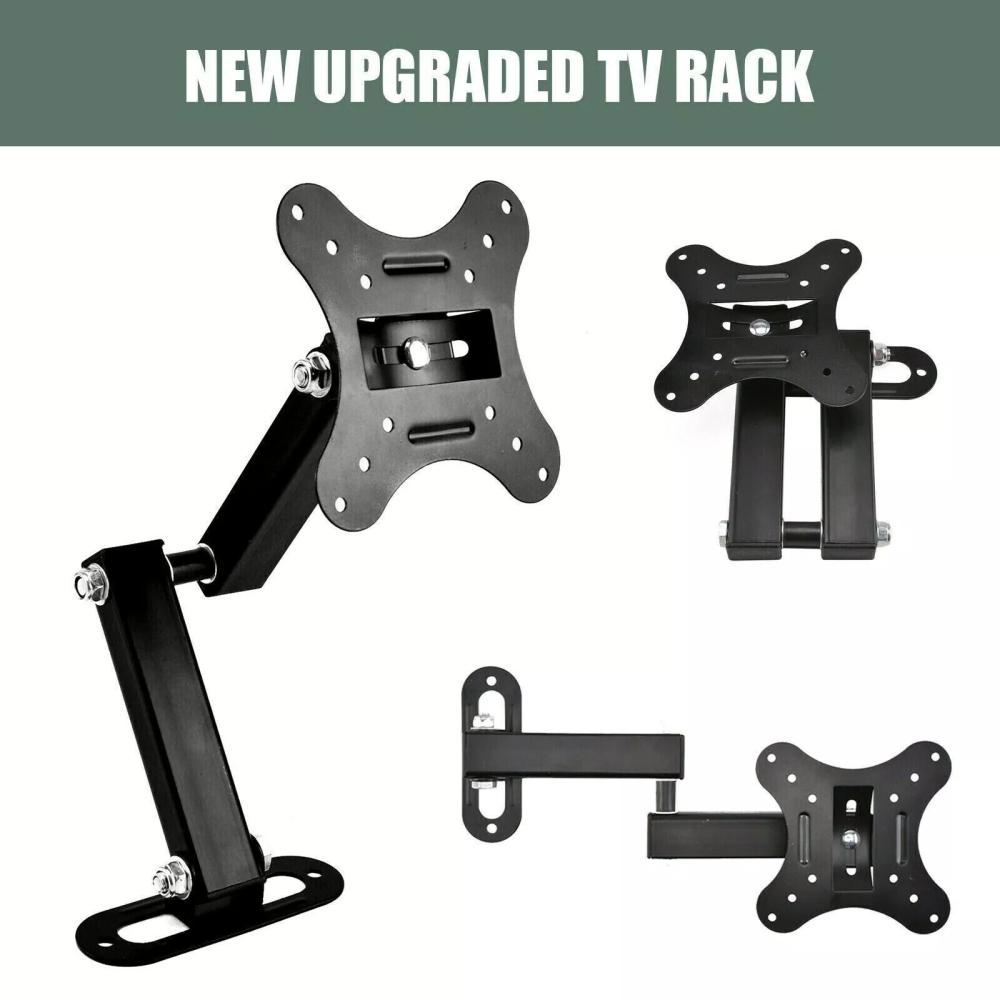 TV Monitor TV Mounts Monitor Wall Mount Bracket Adjustable TV Screen Holder For 14-27 Inch LCD Monitor Motorhome Caravan Camper