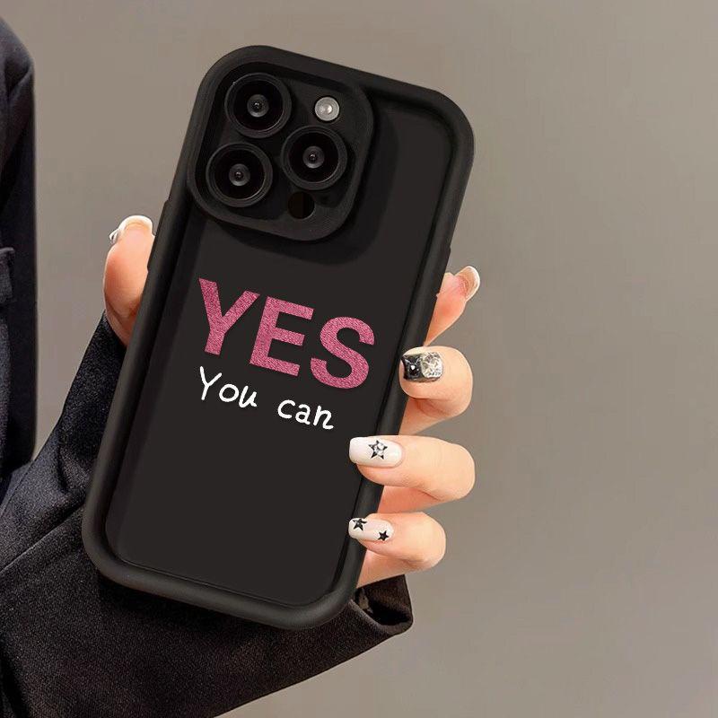 Simple letters for iPhone17/16 mobile phone case Apple 11 niche 14promax all-inclusive 12 soft case