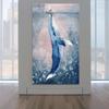 Healing Big Whale Kisses Little Ship Canvas Paintings Posters and Prints Wall Art Picture for Kids Room Wall Home Decor