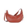 Bag First-layer Cowhide High-quality Niche Casual Croissant Genuine Leather Women's Large-capacity Cross-arm Dumpling