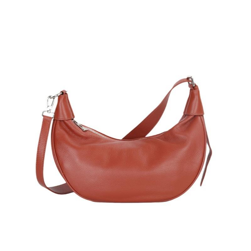 Bag First-layer Cowhide High-quality Niche Casual Croissant Genuine Leather Women's Large-capacity Cross-arm Dumpling