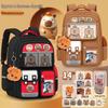 Capybara Backpack for Boys & Girls, Grades 1-6: Durable, Dirt-Resistant, Cute, with Spine Protection & Load Reduction