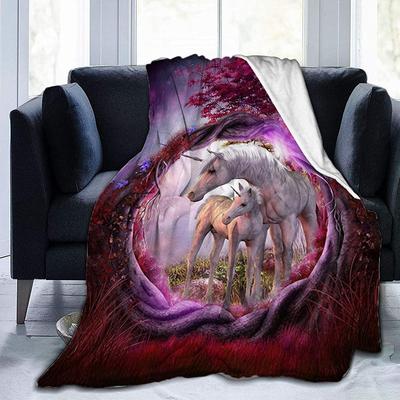 Manta Estampada Cómoda Suave Manta para Conversar en el Sofá