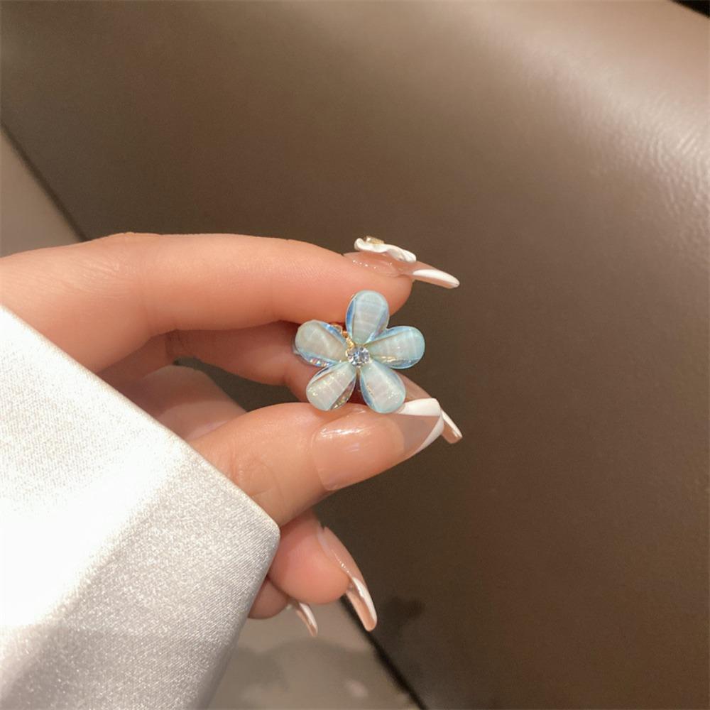 10pcs Sweet Pearls Flower Hairpin Resin Women Side Clip Mini Hair Claw  Hair Braid Clip