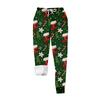 Women's casual fashion home Christmas print plush sweatpants