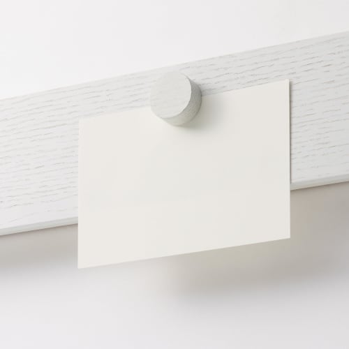 MUJI Furniture that can be attached to the wall with long push magnet, light gray, width 44 x depth 4 x height 9 cm, oak veneer 12939764