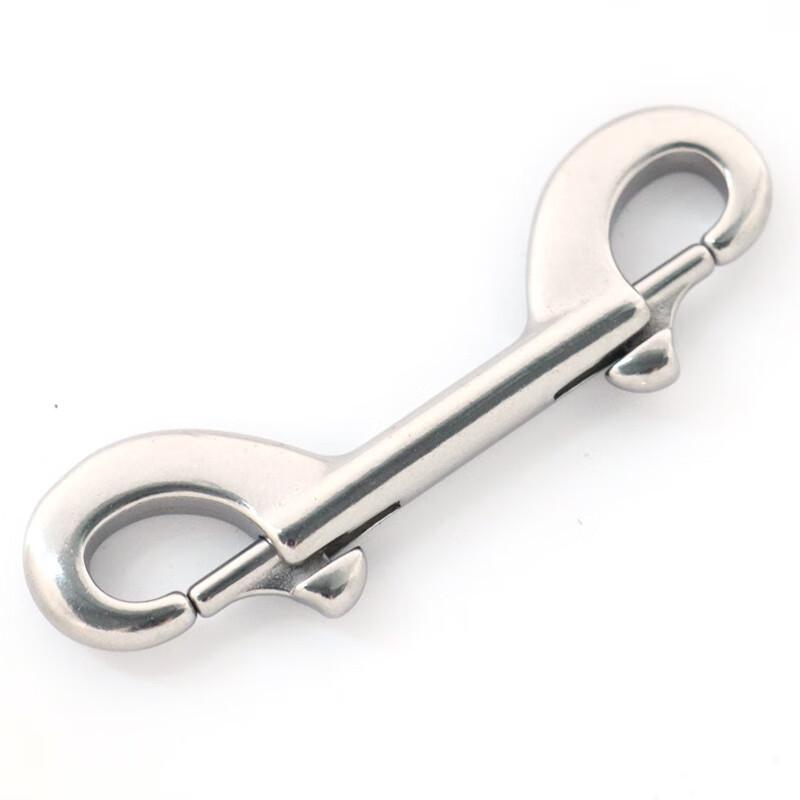 HOTDIVE Stainless Steel Double-Eye Spring Diving Hook